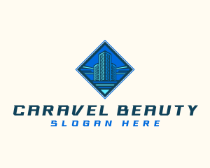 Building Tower Skyscraper logo design