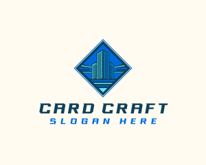 Building Tower Skyscraper logo design