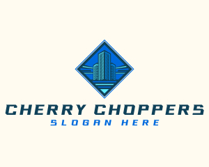 Building Tower Skyscraper logo design