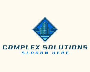 Building Tower Skyscraper logo design