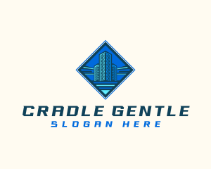 Building Tower Skyscraper logo design