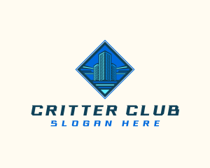 Building Tower Skyscraper logo design