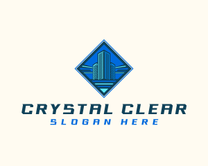 Building Tower Skyscraper logo design