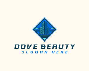 Building Tower Skyscraper logo design