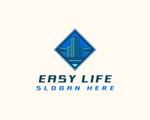 Building Tower Skyscraper logo design