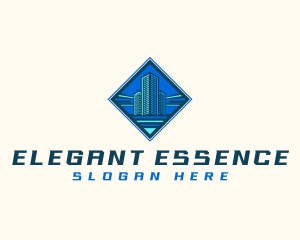 Building Tower Skyscraper logo design