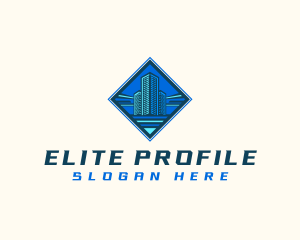 Building Tower Skyscraper logo design