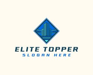 Building Tower Skyscraper logo design