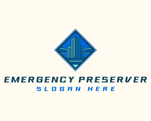 Building Tower Skyscraper logo design