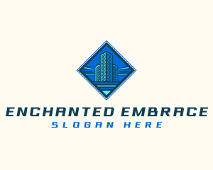 Building Tower Skyscraper logo design