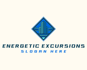 Building Tower Skyscraper logo design