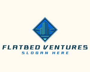 Building Tower Skyscraper logo design