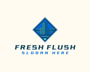 Building Tower Skyscraper logo design