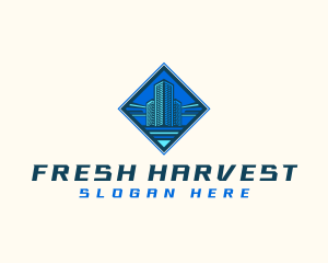 Building Tower Skyscraper logo design