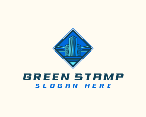 Building Tower Skyscraper logo design