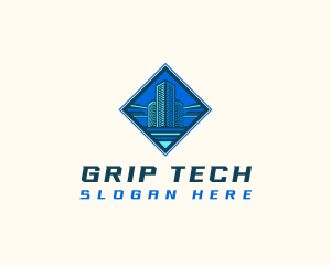 Building Tower Skyscraper logo design