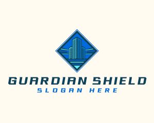 Building Tower Skyscraper logo design