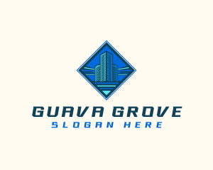 Building Tower Skyscraper logo design