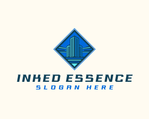 Building Tower Skyscraper logo design