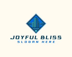 Building Tower Skyscraper logo design