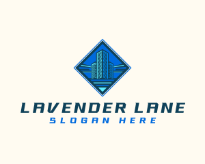 Building Tower Skyscraper logo design