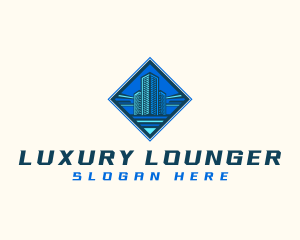 Building Tower Skyscraper logo design