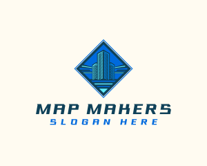 Building Tower Skyscraper logo design