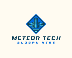 Building Tower Skyscraper logo design