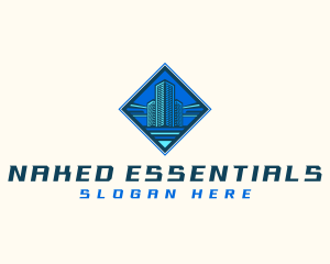 Building Tower Skyscraper logo design