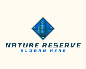 Building Tower Skyscraper logo design