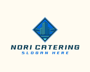 Building Tower Skyscraper logo design