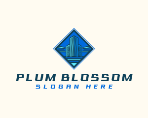 Building Tower Skyscraper logo design