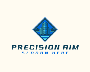 Building Tower Skyscraper logo design