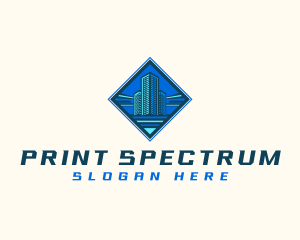 Building Tower Skyscraper logo design