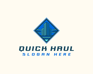 Building Tower Skyscraper logo design