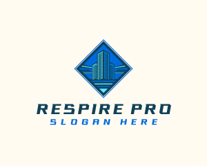 Building Tower Skyscraper logo design