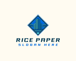 Building Tower Skyscraper logo design