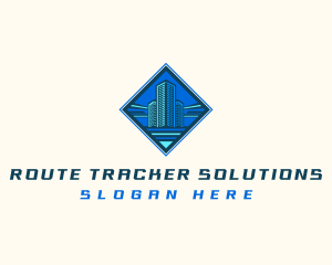 Building Tower Skyscraper logo design