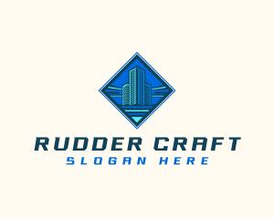 Building Tower Skyscraper logo design