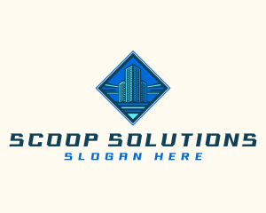 Building Tower Skyscraper logo design