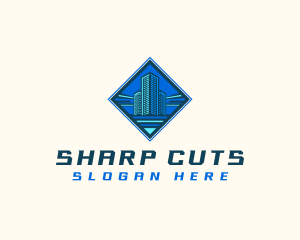 Building Tower Skyscraper logo design