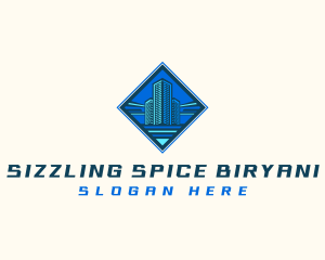 Building Tower Skyscraper logo design