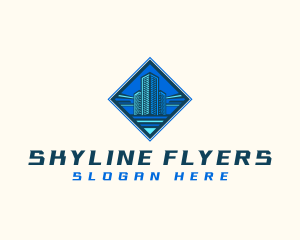 Building Tower Skyscraper logo design