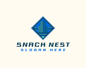 Building Tower Skyscraper logo design