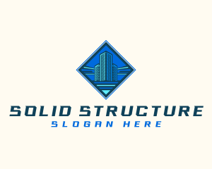 Building Tower Skyscraper logo design