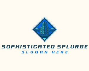 Building Tower Skyscraper logo design