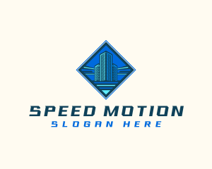 Building Tower Skyscraper logo design