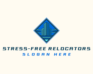 Building Tower Skyscraper logo design