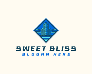 Building Tower Skyscraper logo design