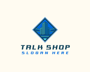 Building Tower Skyscraper logo design